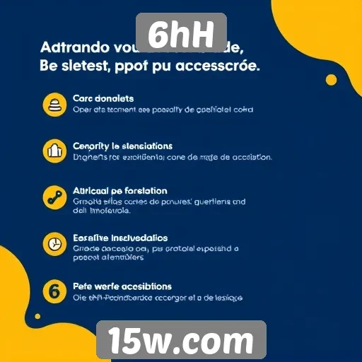 Recursos de acessibilidade no site 6hH