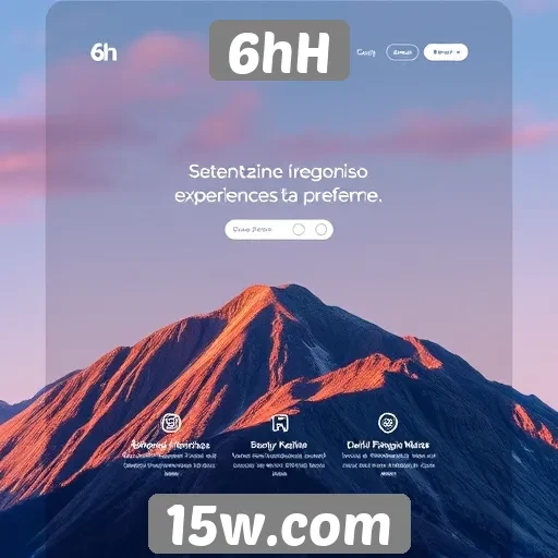 Experiência do usuário no site 6hH